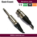 Heavy duty 1/4" Mono to 3Pin XLR microphone cable